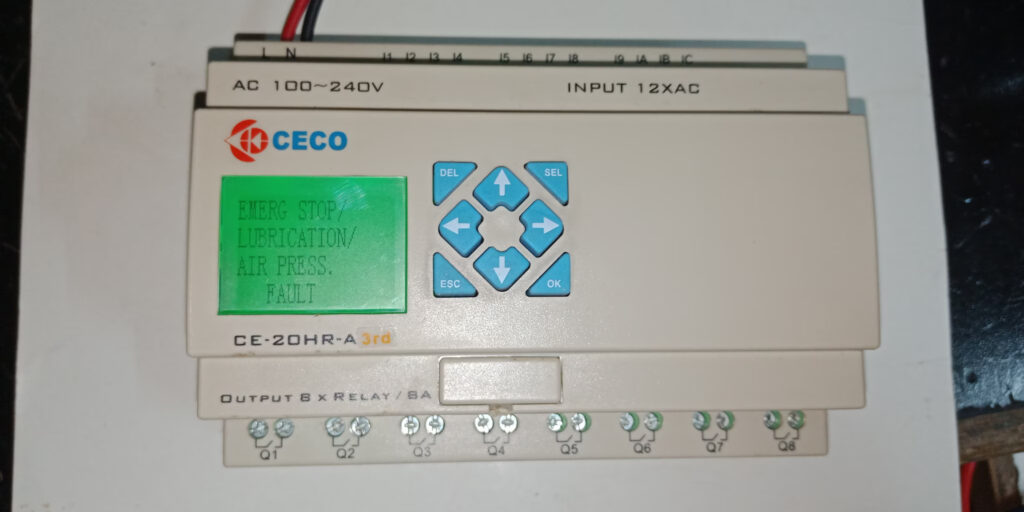 CECO CE-20HR-A PLC MAINTENANCE WORK